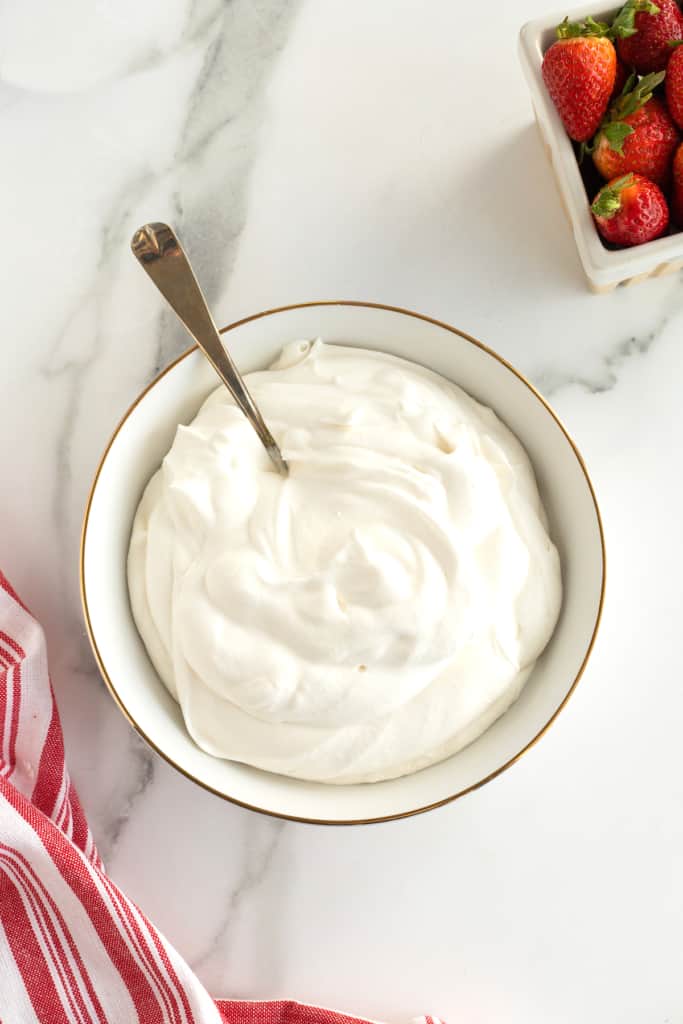How to make homemade whipped cream from The BakerMama