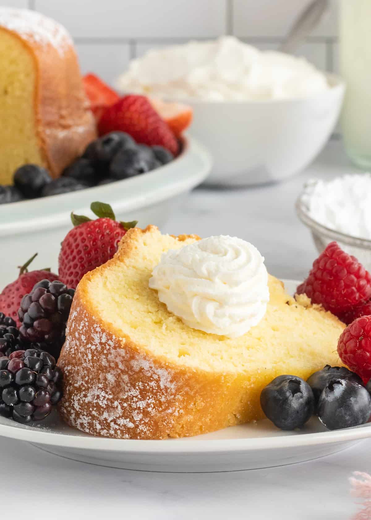 SuSu's Sour Cream Pound Cake from The Baker Mama