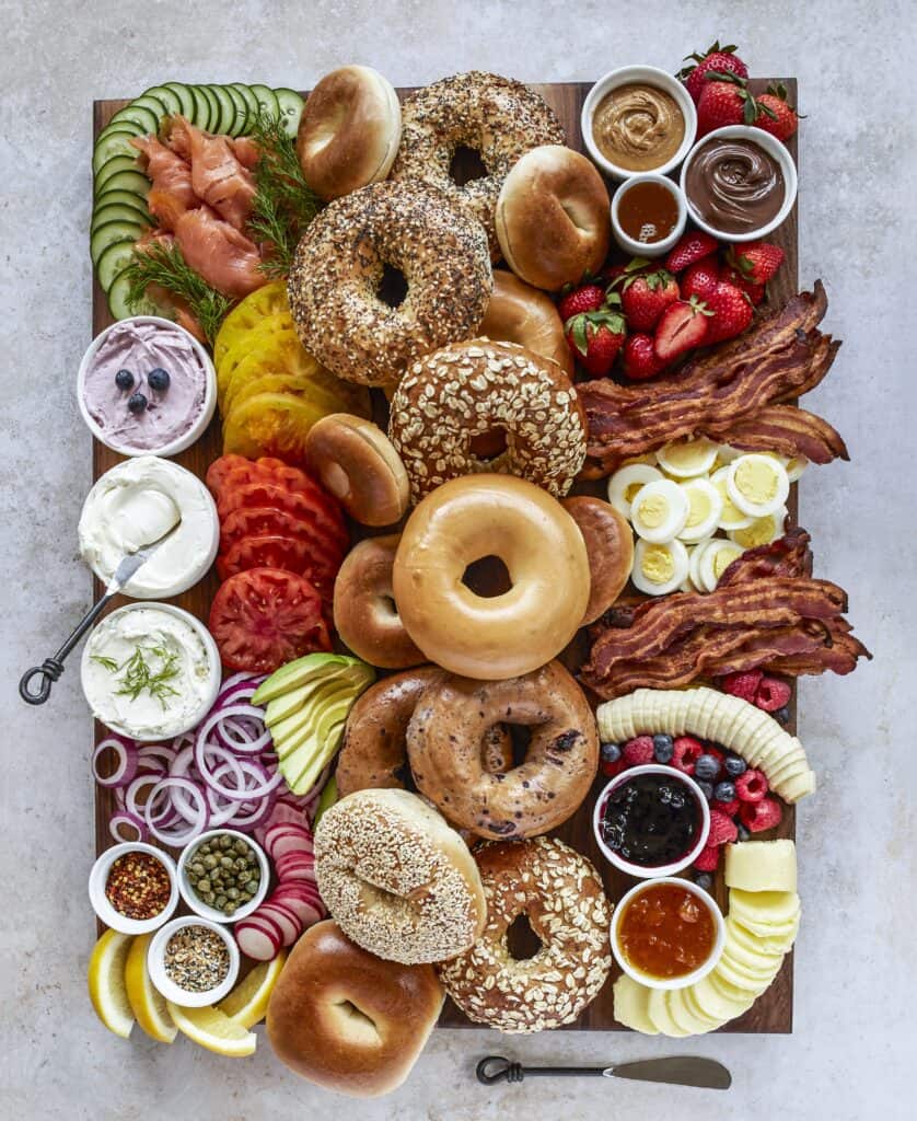 Bagel board from The BakerMama
