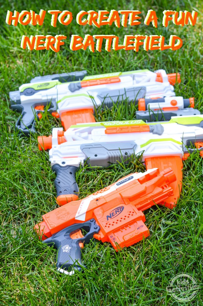 How to create a NERF battlefield to make your NERF wars epic then clean up with the NERF dart vacuum cleaner.