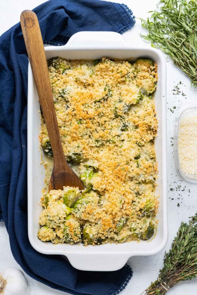 brussels sprouts au gratin