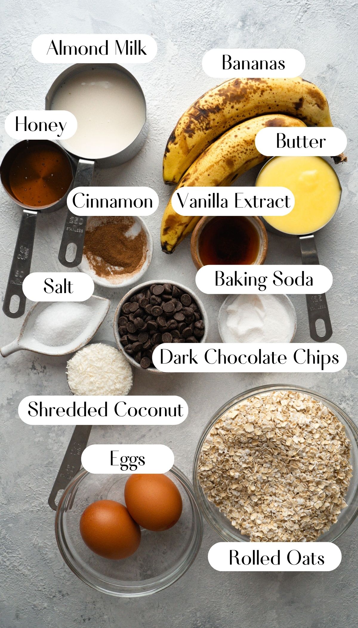 ingredients for baked oatmeal