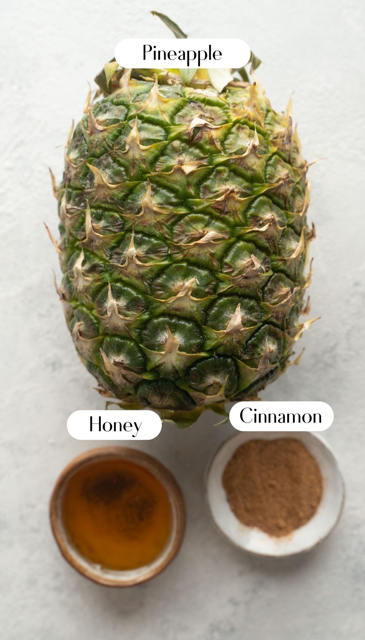 ingredients for Air Fryer Pineapple