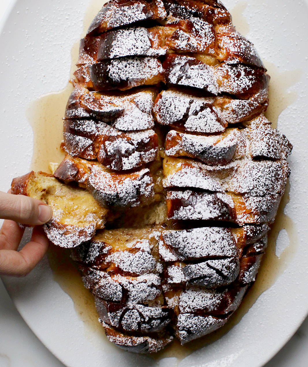Hasselback Challah French Toast